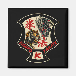 Kenpo Karate Martial Art Self Defence Tiger Dragon Magnet