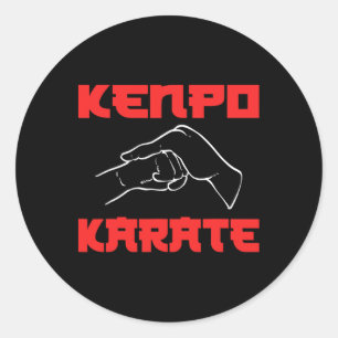 Kenpo Karate Martial Artist Classic Round Sticker