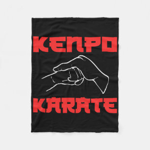Kenpo Karate Martial Artist  Fleece Blanket