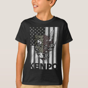 Kenpo Karate Martial Arts American Flag Women Men  T-Shirt