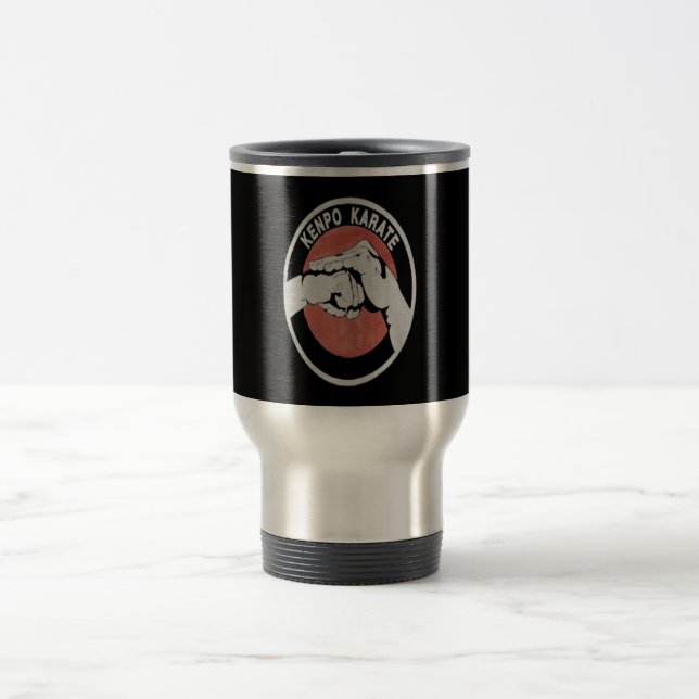 Kenpo Karate Martial Arts Custom Gift Travel Mug (Center)