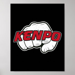 Kenpo Karate Martial Arts Self Defence Fist  Poster