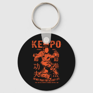 Kenpo Karate Martial Arts Vintage Retro Style Dist Key Ring