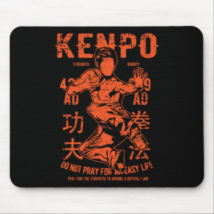 Kenpo Karate Martial Arts Vintage Retro Style Dist Mouse Mat