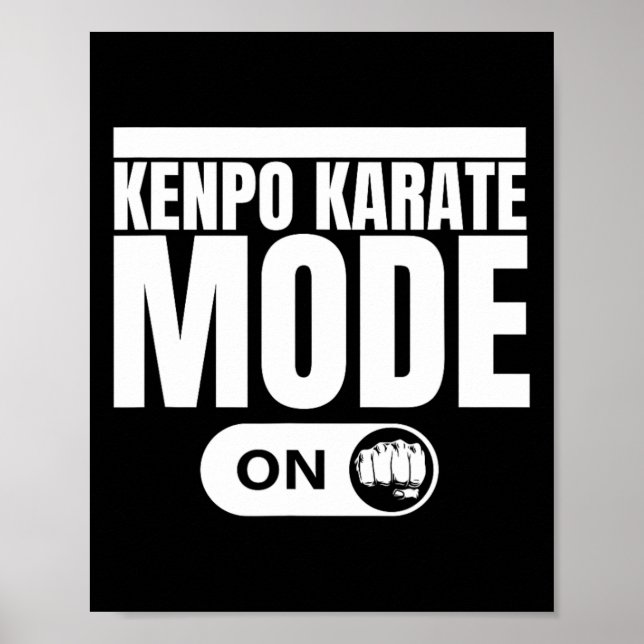 Kenpo Karate Mode On Funny American Kenpo 1  Poster (Front)