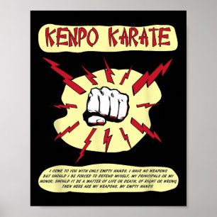 Kenpo Karate Self Defence Martial Arts Poster