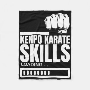 Kenpo Karate Skills Loading Funny American Kenpo Fleece Blanket