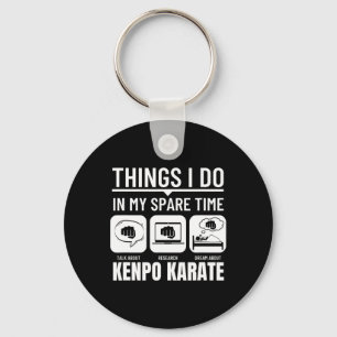 Kenpo Karate Things I Do In My Spare Time American Key Ring