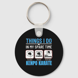 Kenpo Karate Things I Do In My Spare Time American Key Ring
