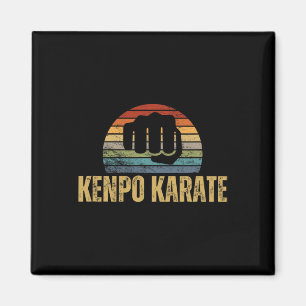 Kenpo Karate Vintage Retro 70s Design Funny Americ Magnet