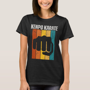 Kenpo Karate Vintage Retro 70s Design Funny Americ T-Shirt