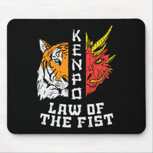 Kenpo Law Of Fist Tiger Dragon Kempo Karate Men Wo Mouse Mat