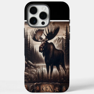 Ken's Moose Wood Art iPhone 16 Pro Max Case