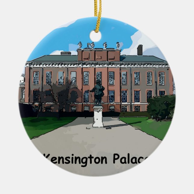 Kensington Palace Ceramic Tree Decoration (Front)