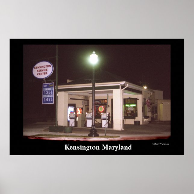 Kensington Service Station Poster (Front)