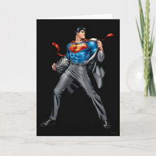 Kent changes into Superman Card