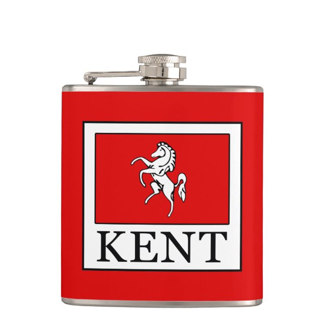Kent County England Hip Flask (Front)