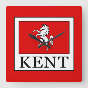 Kent County England Square Wall Clock