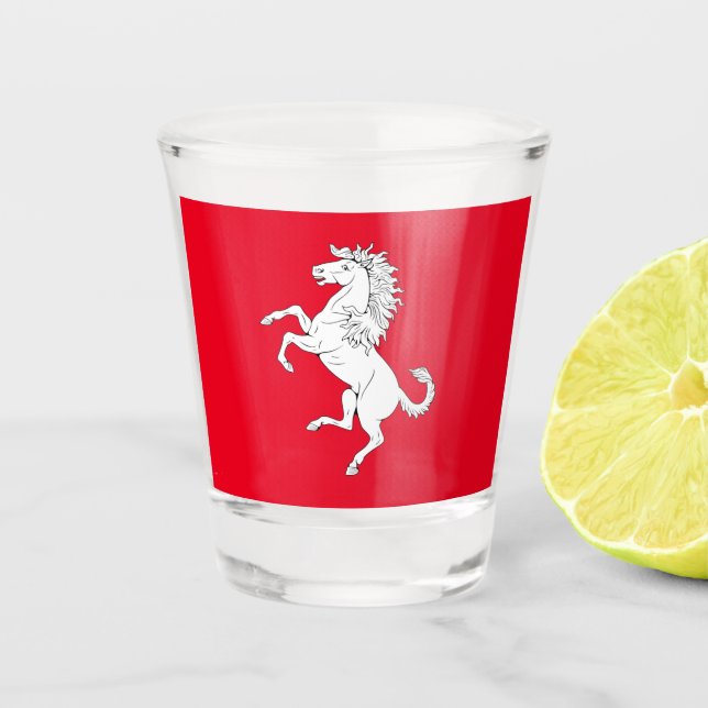 Kent county flag shot glass (Front)