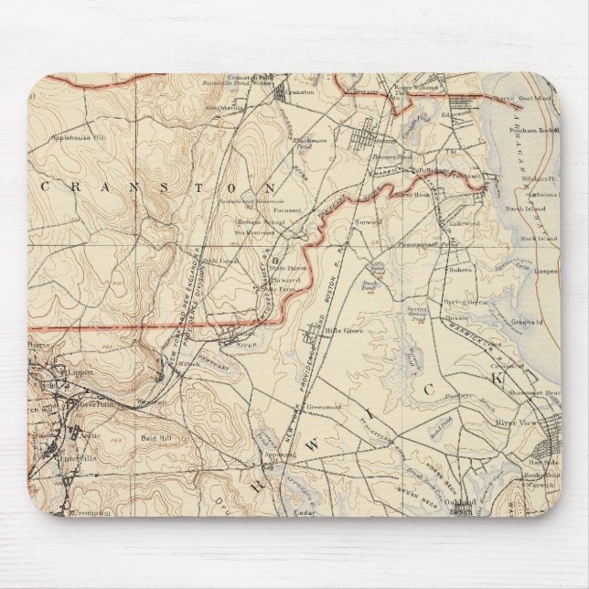 Kent County, Rhode Island Mouse Mat (Front)