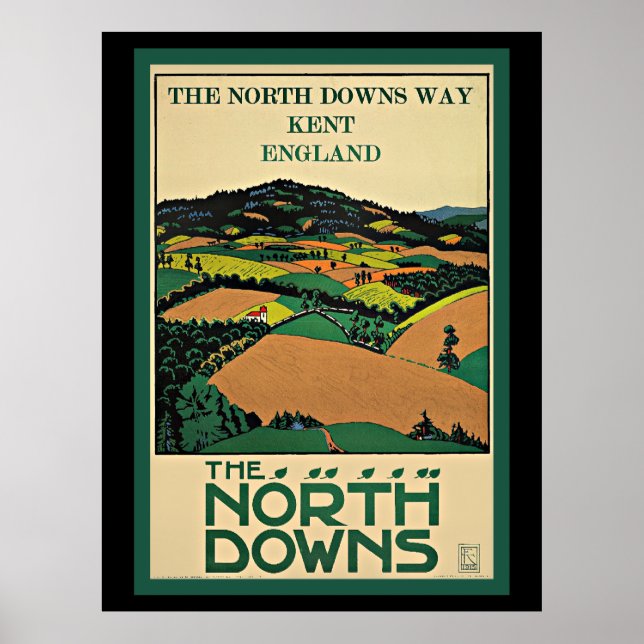 Kent, England, North Downs, Poster (Front)