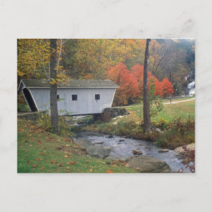Kent Falls Covered Bridge Postcard