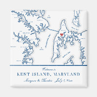 Kent Island Maryland Map Destination Wedding Favou