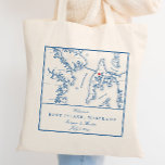 Kent Island Maryland Map Wedding Welcome Tote Bag<br><div class="desc">Quick and Easy ordering! These Kent Island, Maryland map tote bags are perfect to welcome your out of town wedding guests with welcome bag goodies, or customise them for your wedding party. Move the heart by clicking "Edit Using design tool" under "Personalise". Perfect for venues like Chesapeake Bay Beach Club,...</div>