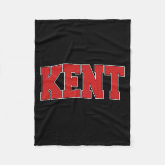 Kent Ohio Varsity Style Usa Vintage Sports Fleece Blanket