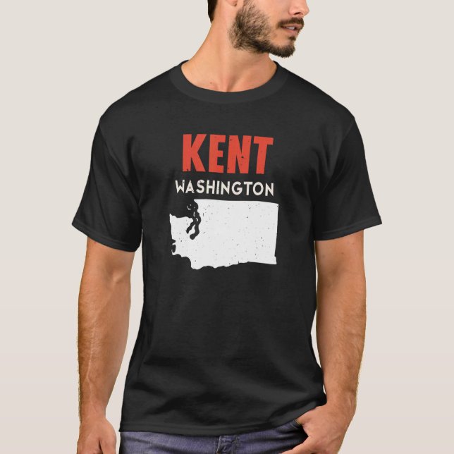 Kent Washington USA State America Travel Washingto T-Shirt (Front)