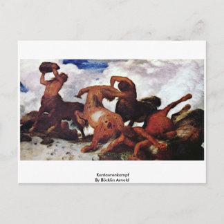 Kentaurenkampf By Böcklin Arnold Postcard
