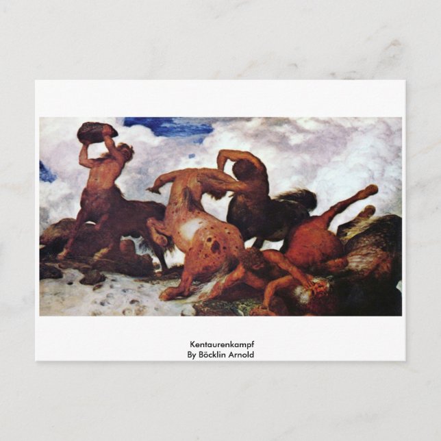 Kentaurenkampf By Böcklin Arnold Postcard (Front)