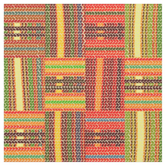 kente african print fabric (Close Up)