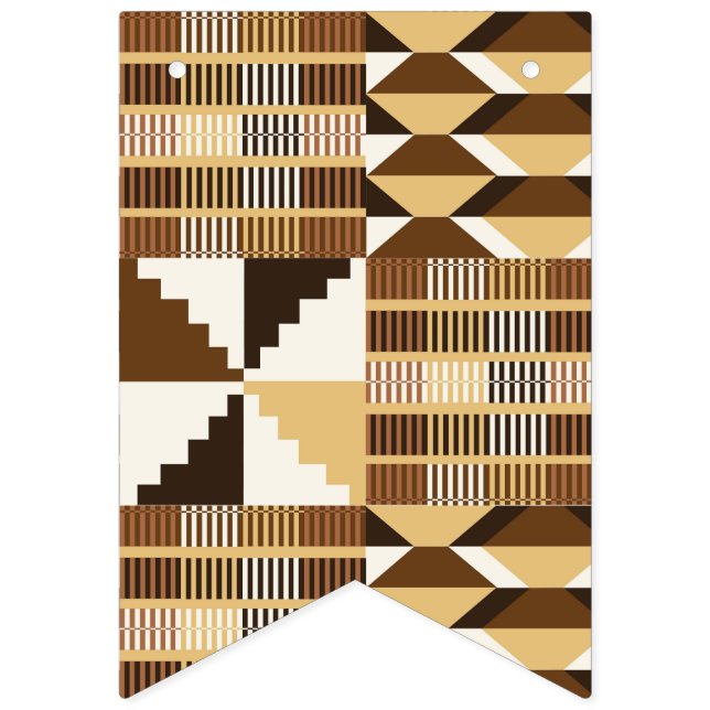 Kente Block - Muted Ochre Bunting (First Flag)