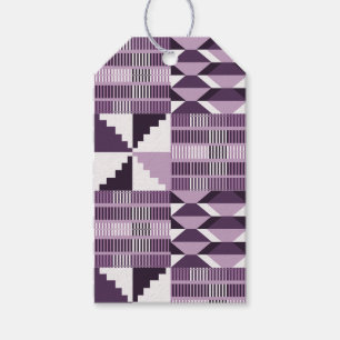 Kente Block - Smoky Plum Gift Tags