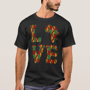 Kente Cloth Dashiki Print African Map Tribal Ethni T-Shirt