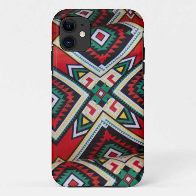 Kente Geometric Tapestry Case-Mate iPhone Case (Back)