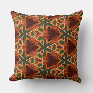 Kente Geometrics Kwanza Afrocentric  Cushion