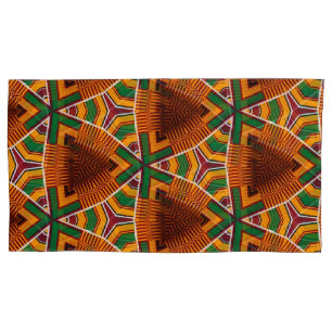 Kente Geometrics Kwanza Afrocentric  Pillow Case