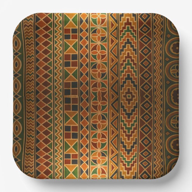 Kente Party Plates  (Front)