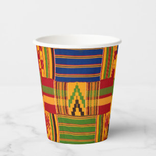 Kente Print Paper Cups