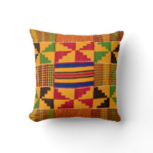Kente Print Throw Pillow