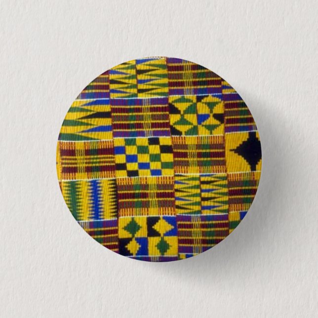 kente rhapsody 3 cm round badge (Front)