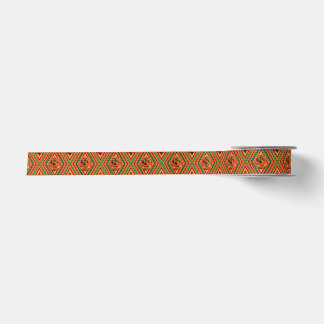 Kente Rose Print Satin Ribbon
