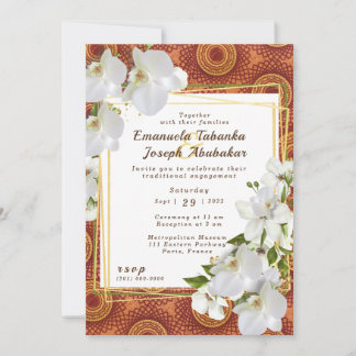 Kente Wedding Invitation Circles of Love
