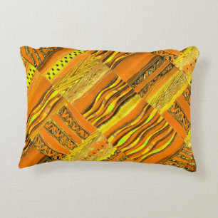 Kente Yellow Decorative Cushion