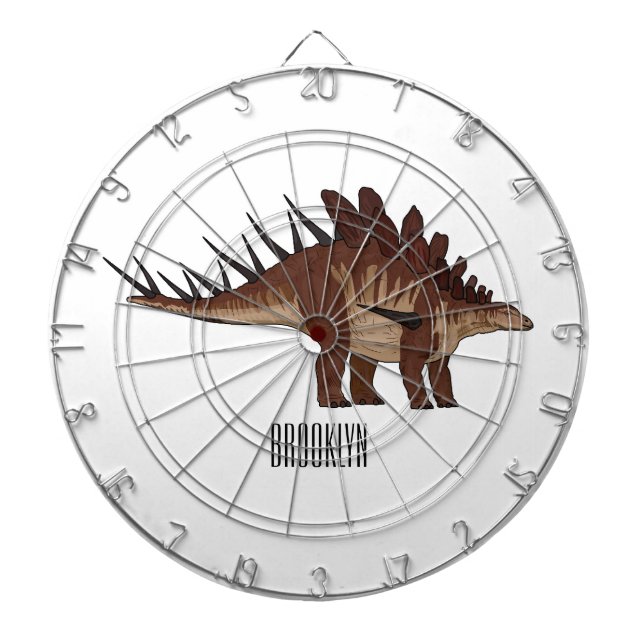 Kentrosaurus cartoon illustration  dartboard (Front)
