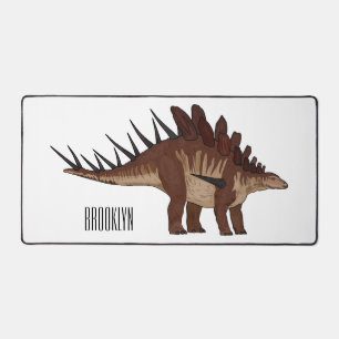 Kentrosaurus cartoon illustration desk mat