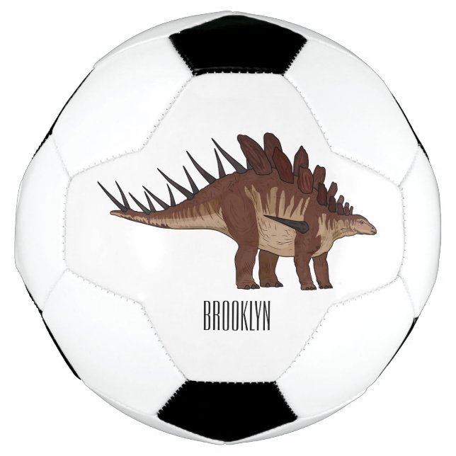 Kentrosaurus cartoon illustration  football (Front)