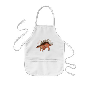 Kentrosaurus cartoon illustration kids apron